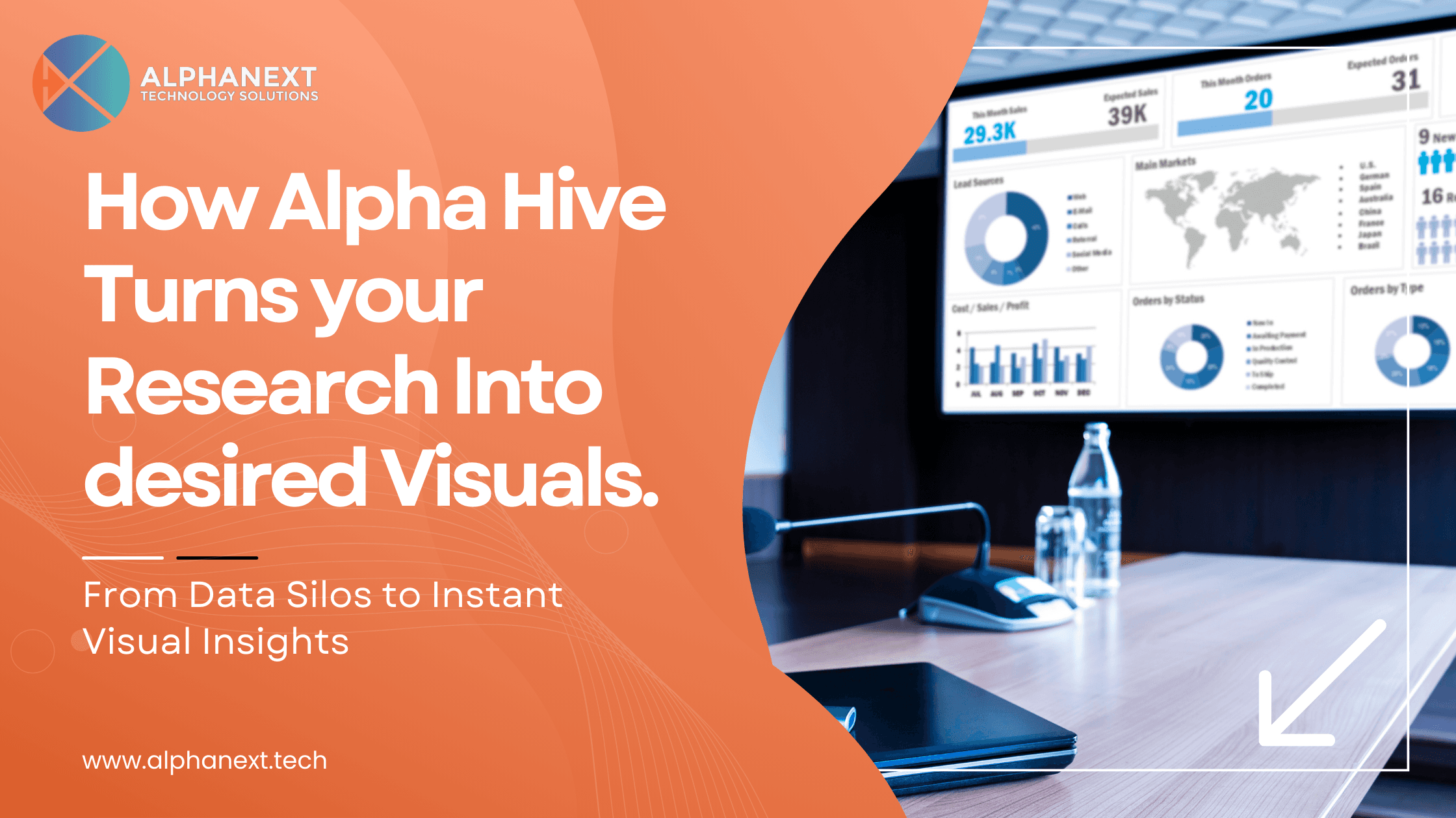 AI powered research platform converting research documents and data silos into instant visual summaries and infographics — Alpha Hive by AlphaNext Technology Solutions